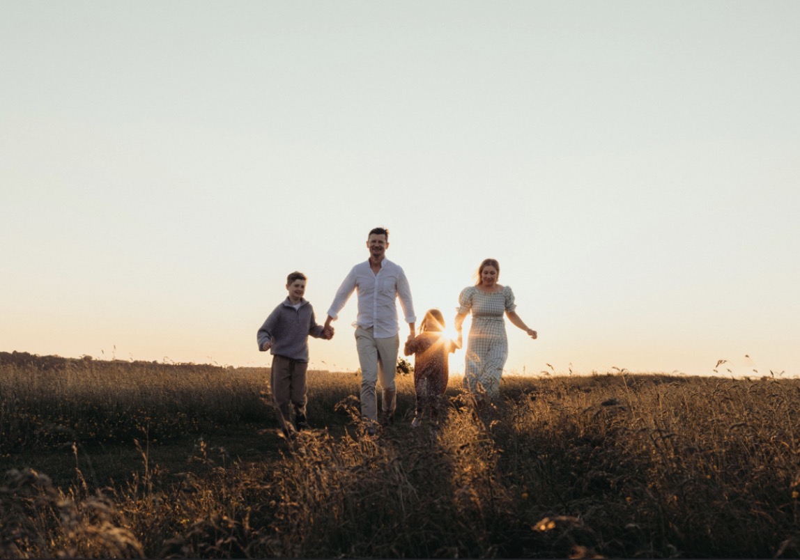 Family enjoying time together